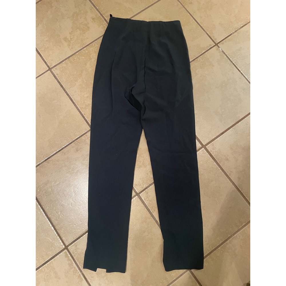 Babaton Aritzia Women Dark Gray High Waisted Front Slit Ankle Dress Pants Size 0 - Picture 3 of 3